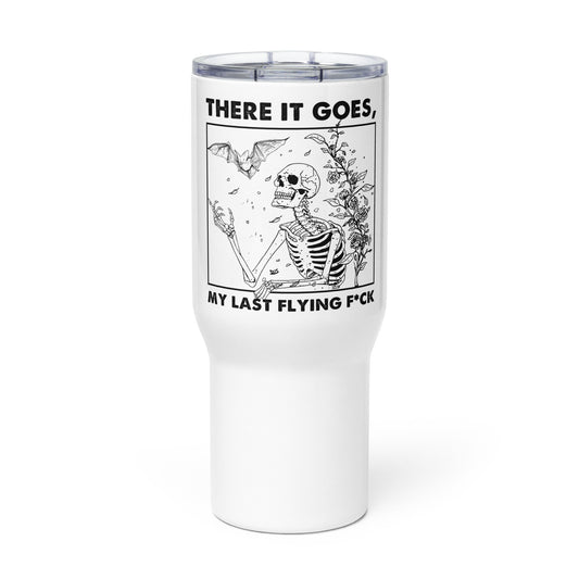 Flying Fuck Travel mug with a handle