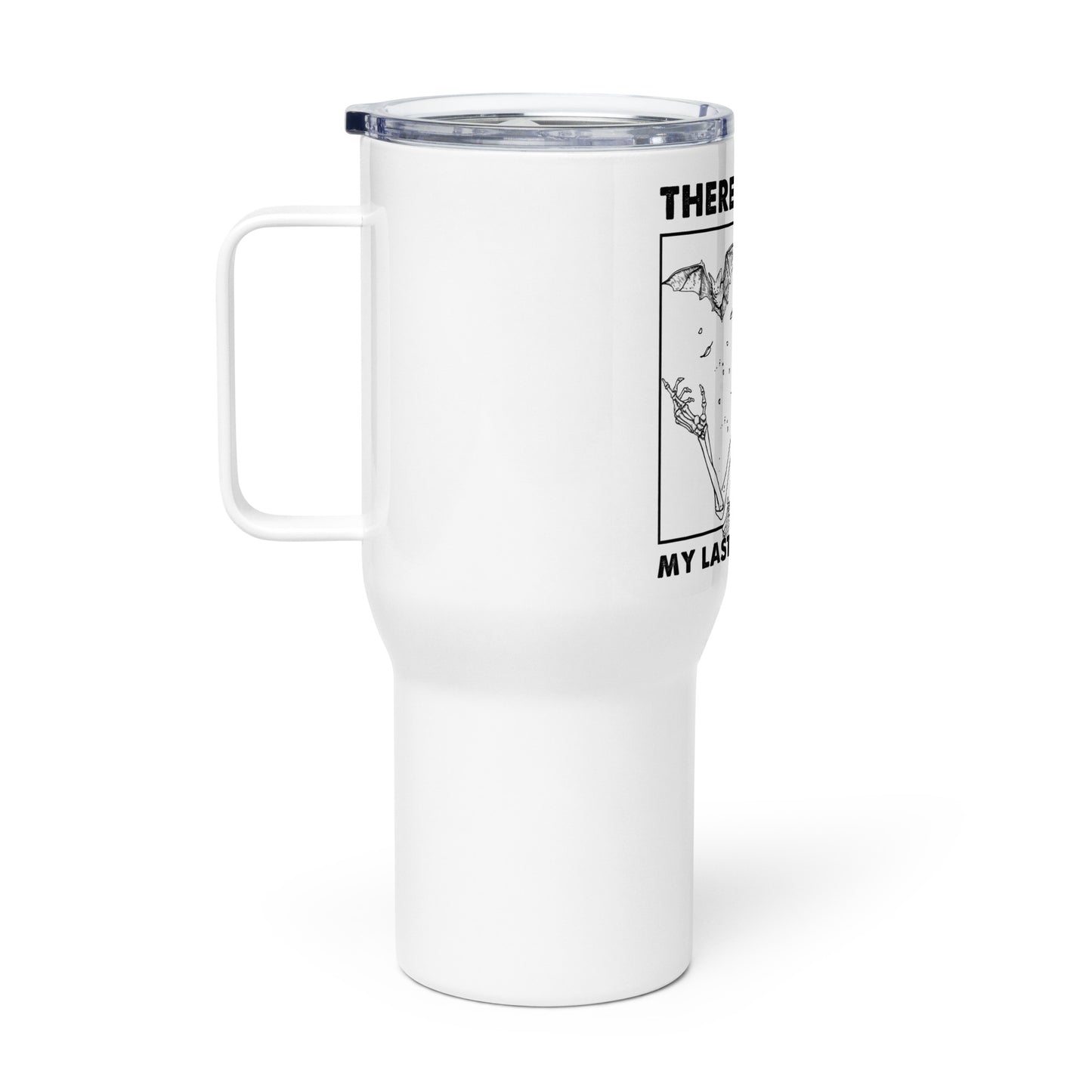 Flying Fuck Travel mug with a handle