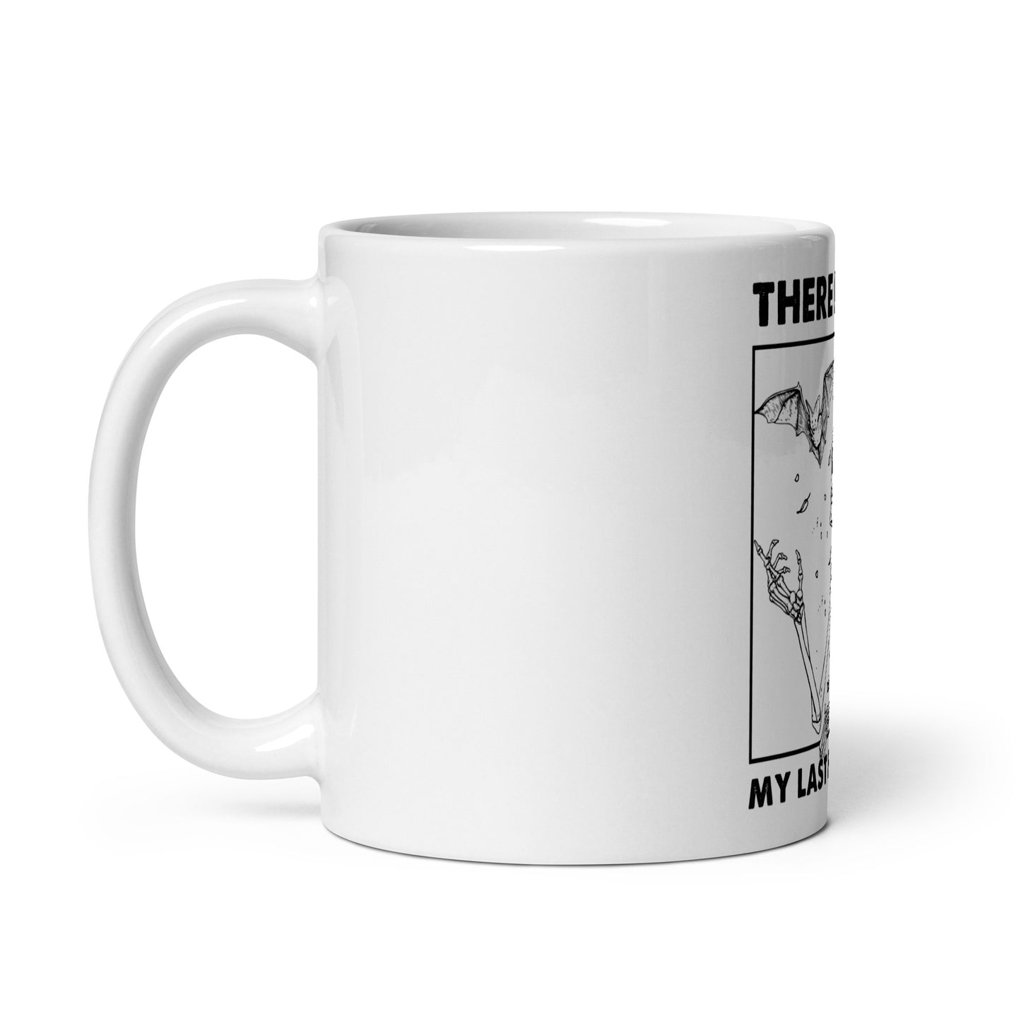 Flying Fuck White glossy mug