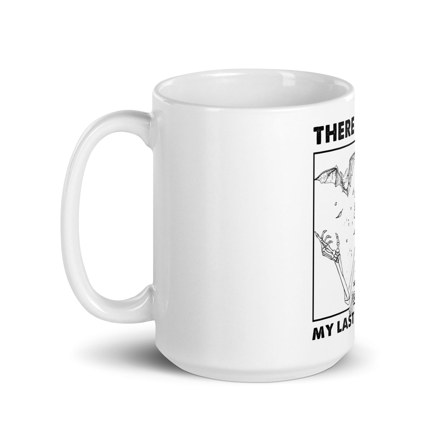 Flying Fuck White glossy mug