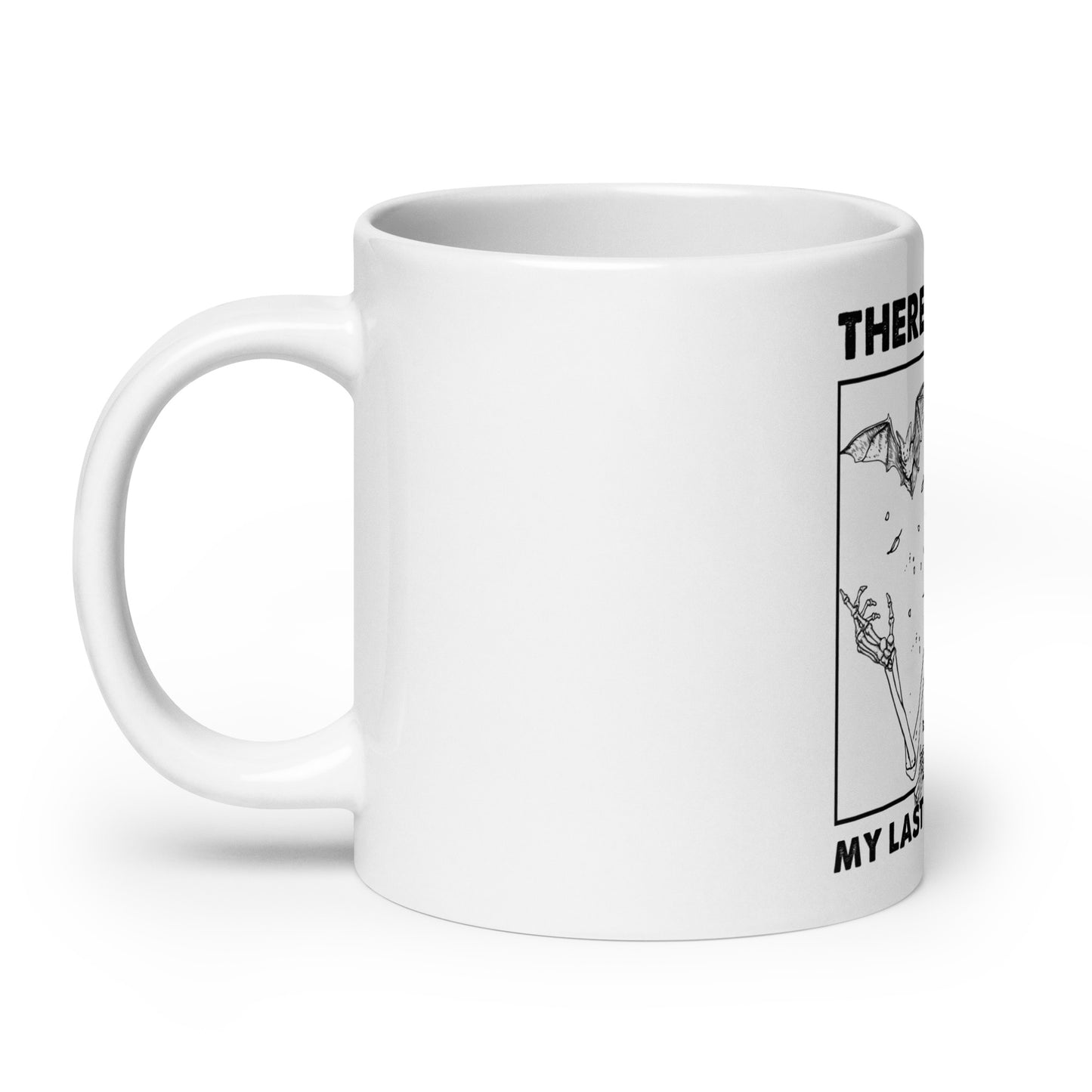 Flying Fuck White glossy mug